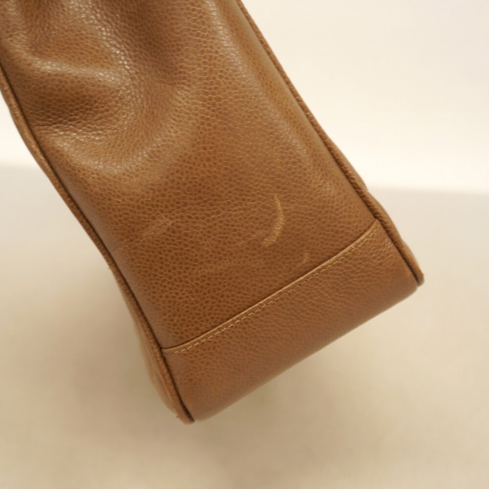 CHANEL Brown Caviar Leather Tote Bag - Picture 8 of 14